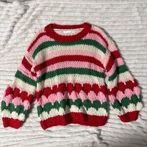 Altar’d State Striped Multicolor Knit Sweater